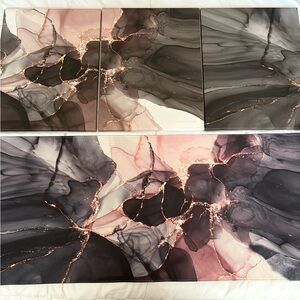 Mouse desk pad with canvas set